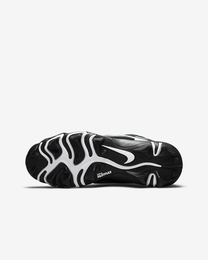 Botas de Futbol Nike Alpha Menace 3 Shark Kids (Wide) Niño Negras Blancas | CJYGT-9416