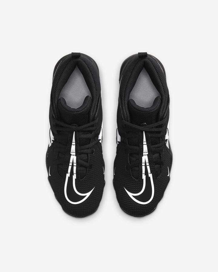 Botas de Futbol Nike Alpha Menace 3 Shark Kids (Wide) Niño Negras Blancas | CJYGT-9416