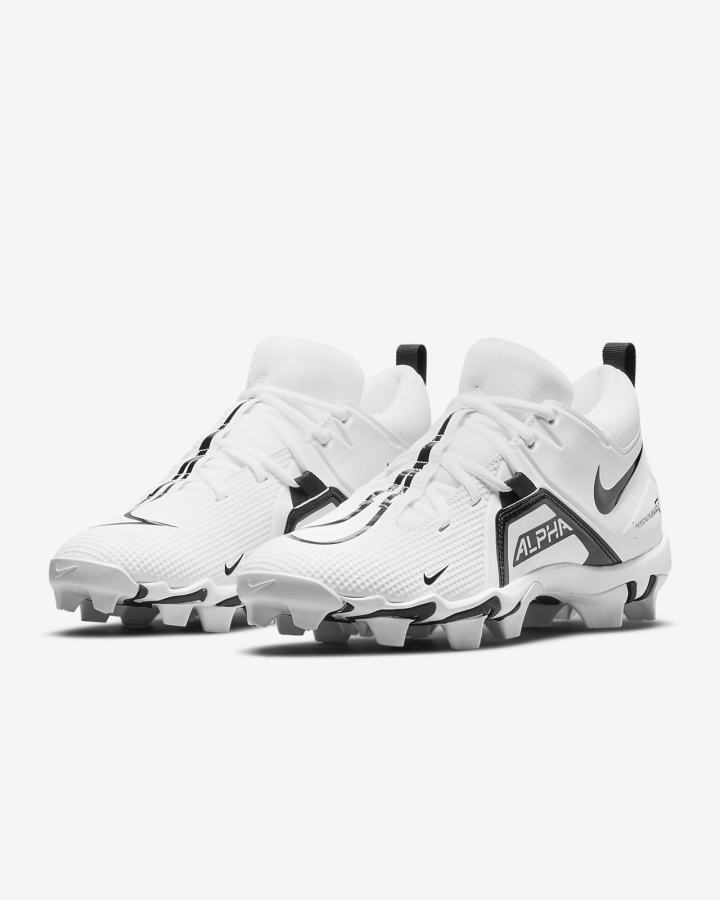 Botas de Futbol Nike Alpha Menace 3 Shark Hombre Blancas Negras | DBFVX-4805
