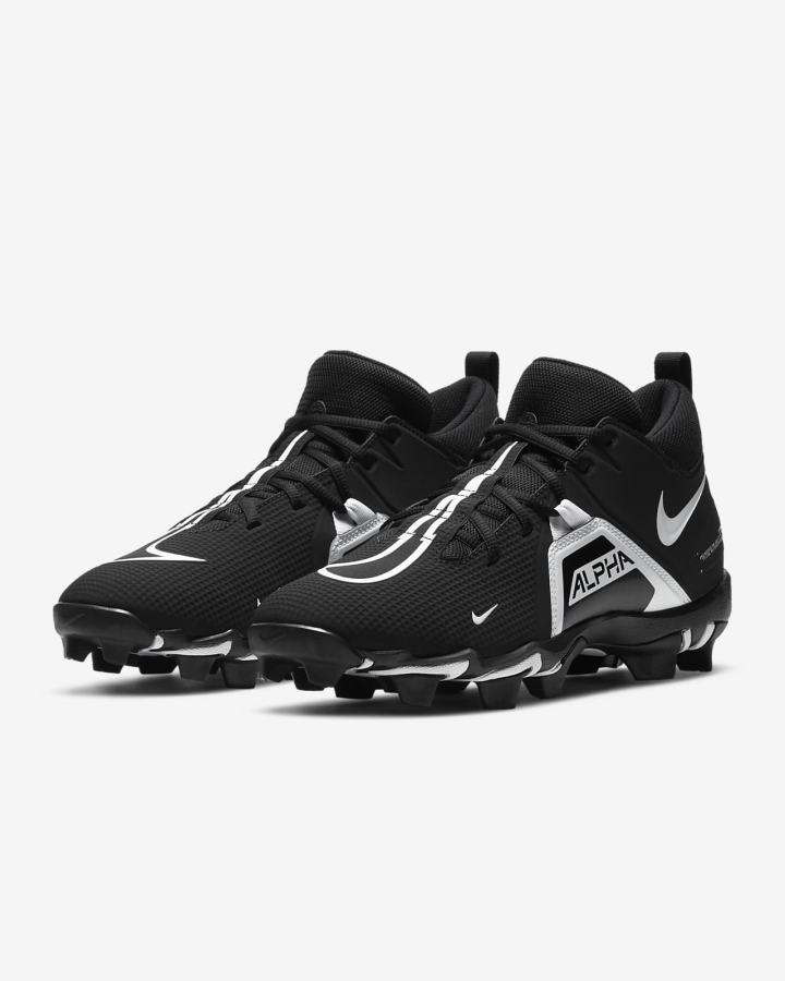 Botas de Futbol Nike Alpha Menace 3 Shark (Wide) Hombre Negras Blancas | KUVIM-1394