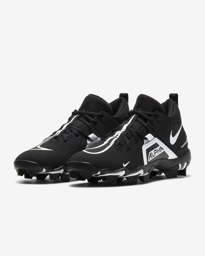 Botas de Futbol Nike Alpha Menace 3 Shark Hombre Negras Blancas | LETMY-7914
