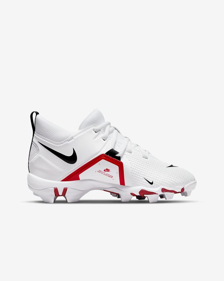 Botas de Futbol Nike Alpha Menace 3 Shark Kids Niño Blancas Rojas Negras | QIHCV-7093