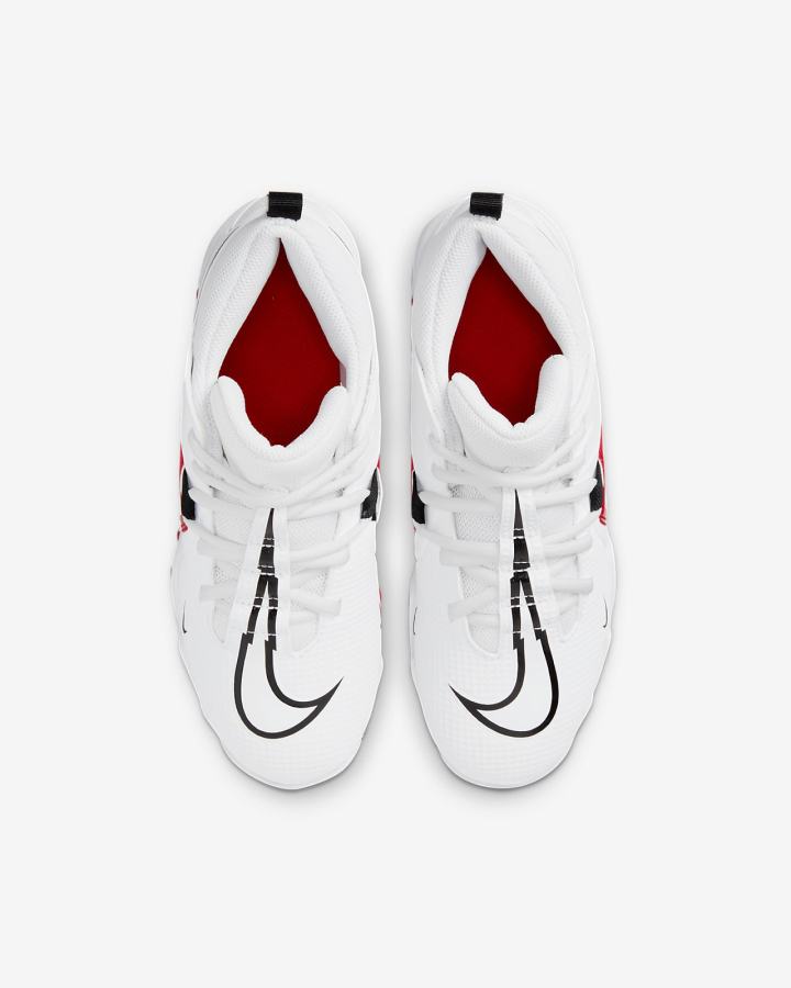 Botas de Futbol Nike Alpha Menace 3 Shark Kids Niño Blancas Rojas Negras | QIHCV-7093