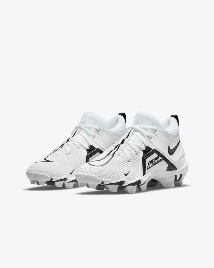 Botas de Futbol Nike Alpha Menace 3 Shark Kids Niño Blancas Negras | SJPMN-5430