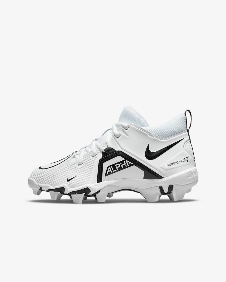 Botas de Futbol Nike Alpha Menace 3 Shark Kids Niño Blancas Negras | SJPMN-5430