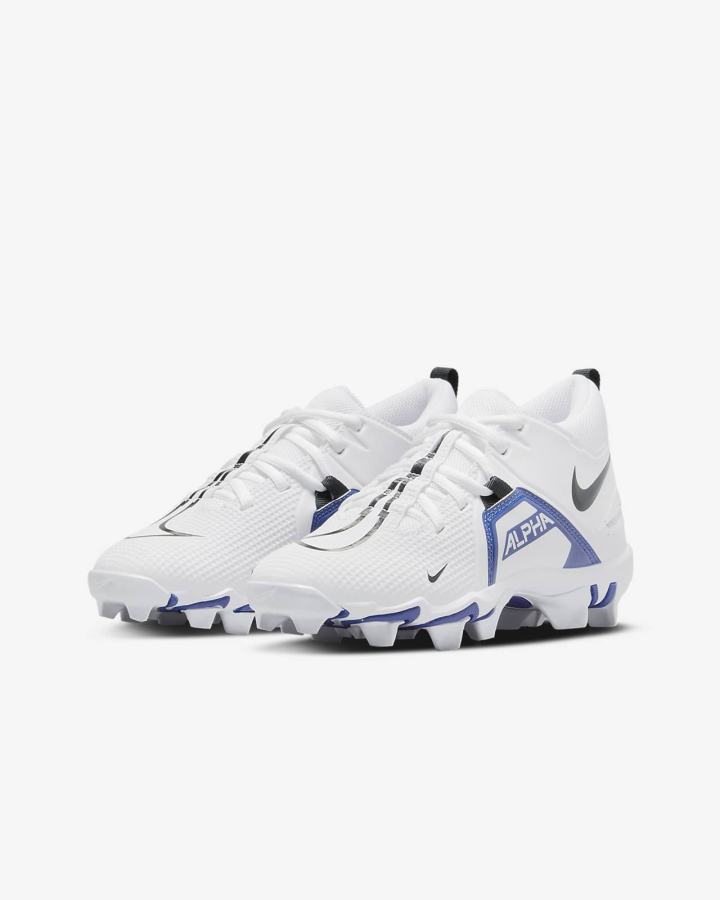 Botas de Futbol Nike Alpha Menace 3 Shark Kids Niño Blancas Azul Real Negras | WDIXH-9015