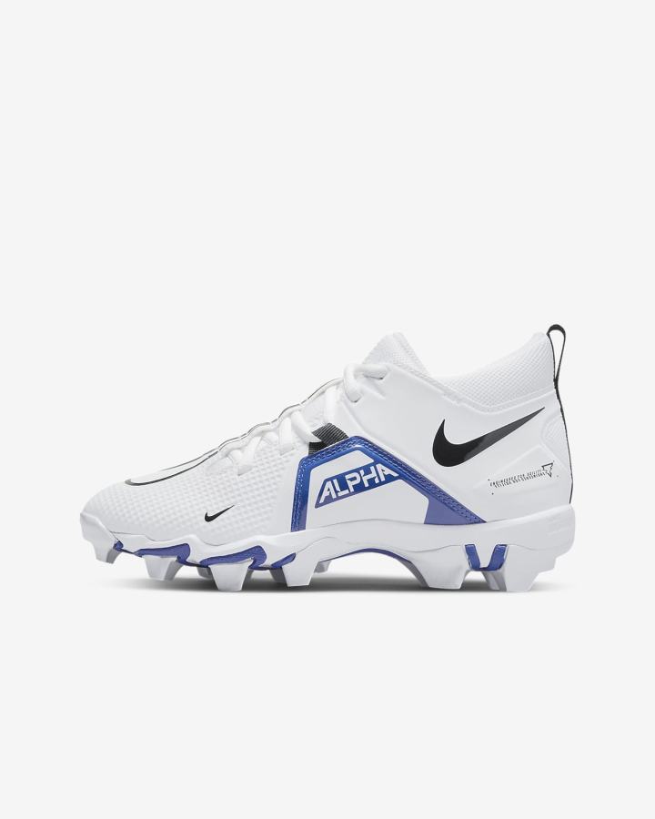 Botas de Futbol Nike Alpha Menace 3 Shark Kids Niño Blancas Azul Real Negras | WDIXH-9015