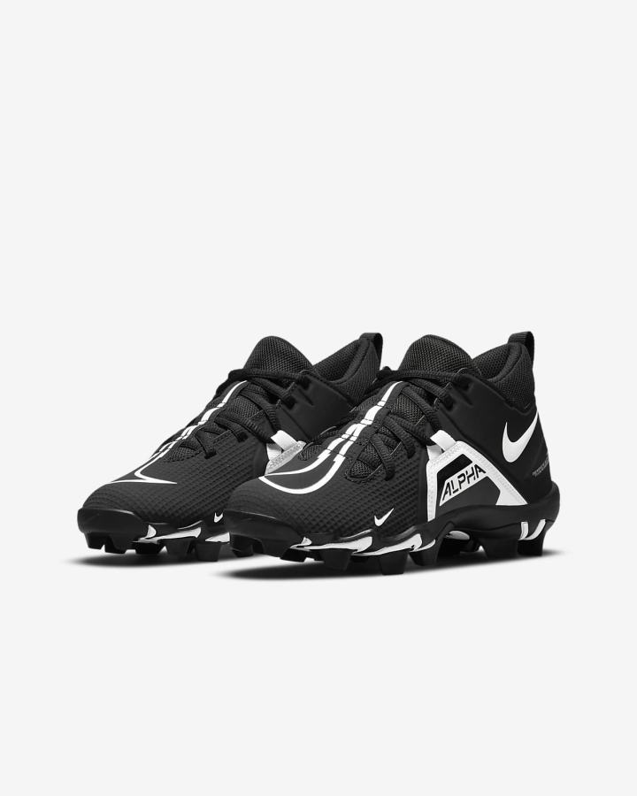 Botas de Futbol Nike Alpha Menace 3 Shark Kids Niño Negras Blancas | YQBDS-2381