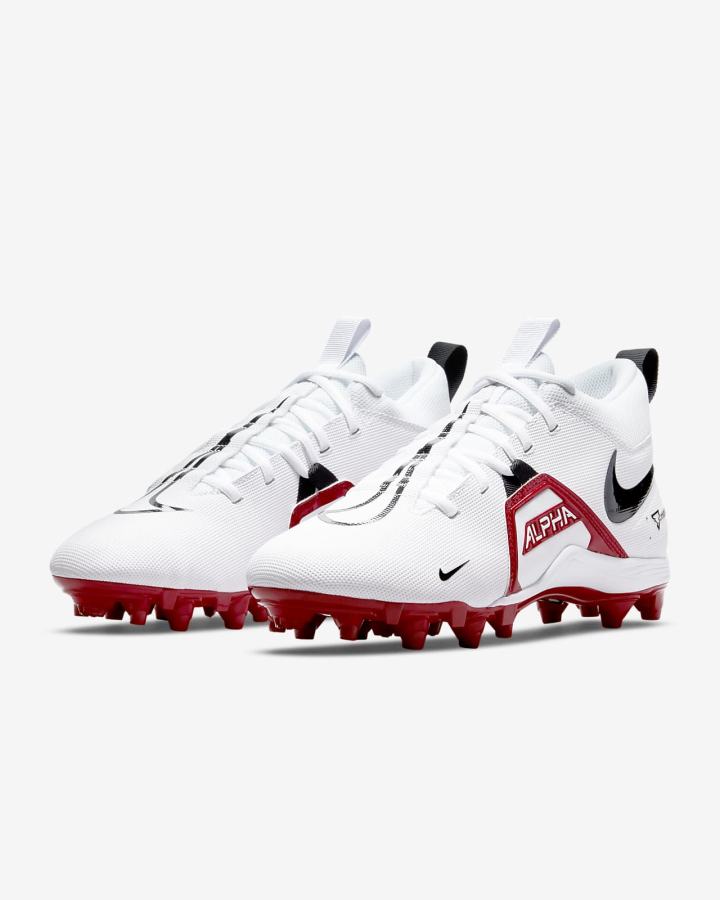 Botas de Futbol Nike Alpha Menace Varsity 3 Hombre Blancas Rojas Negras | BERJM-1845