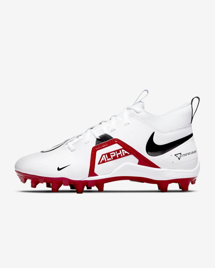 Botas de Futbol Nike Alpha Menace Varsity 3 Hombre Blancas Rojas Negras | BERJM-1845
