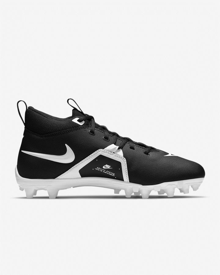 Botas de Futbol Nike Alpha Menace Varsity 3 Hombre Negras Blancas | IZKNW-9157