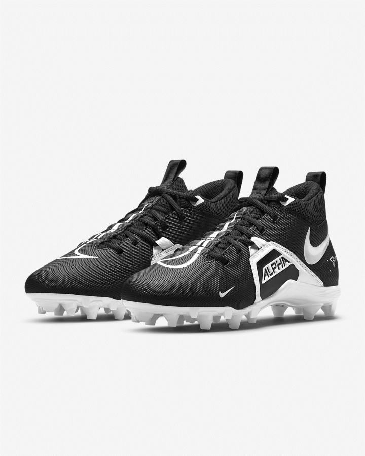 Botas de Futbol Nike Alpha Menace Varsity 3 Hombre Negras Blancas | IZKNW-9157