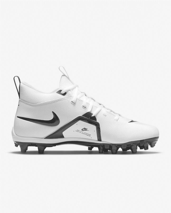 Botas de Futbol Nike Alpha Menace Varsity 3 Hombre Blancas Negras | LFCWY-7639