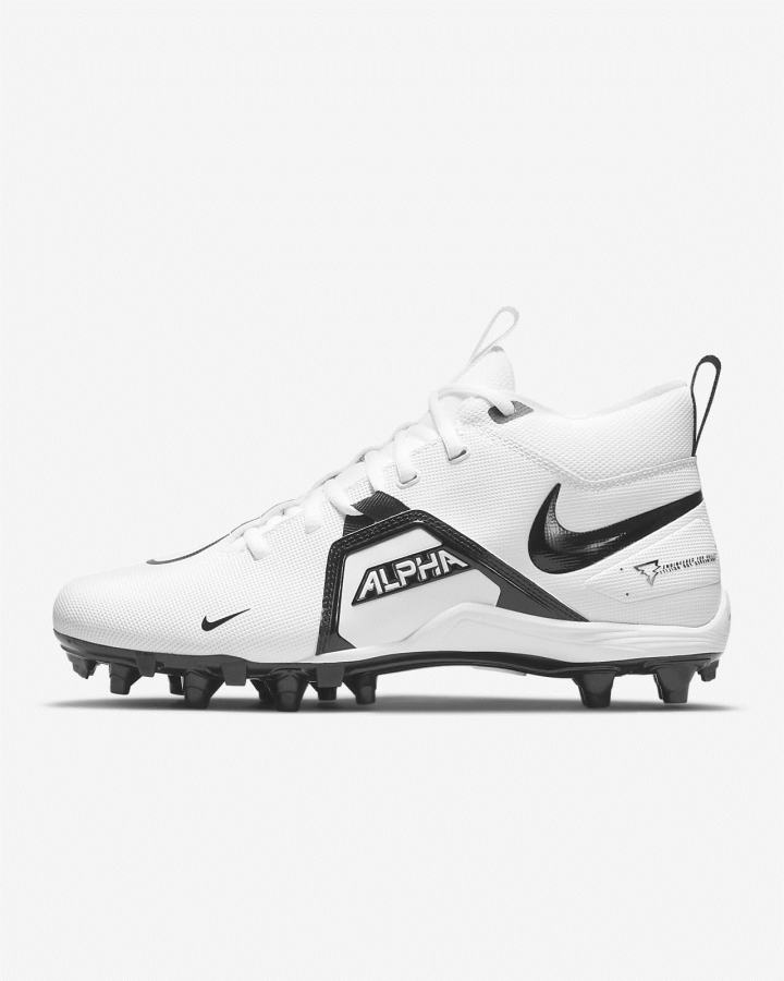 Botas de Futbol Nike Alpha Menace Varsity 3 Hombre Blancas Negras | LFCWY-7639