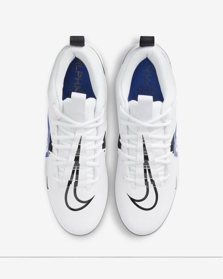 Botas de Futbol Nike Alpha Menace Varsity 3 Hombre Blancas Azul Real Negras | QHBMT-7219