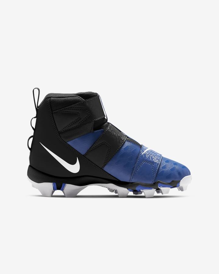Botas de Futbol Nike Force Savage Shark 2 Kids Niño Azul Real Negras Blancas | PAHZW-3065