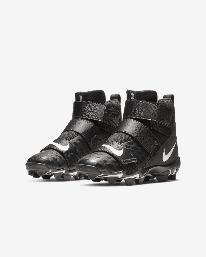 Botas de Futbol Nike Force Savage Shark 2 Kids Niño Negras Blancas | SVOCZ-9760