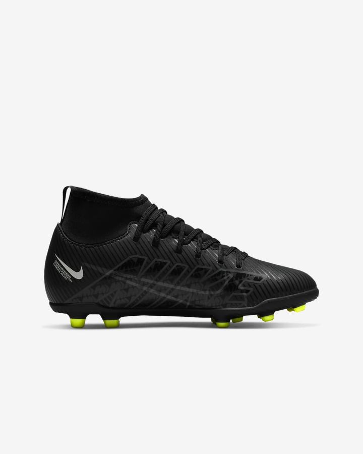 Botas de Futbol Nike Jr. Mercurial Superfly 9 Club FG/MG Kids Multi-Ground Niña Negras Blancas Gris Oscuro | BWPJE-8706