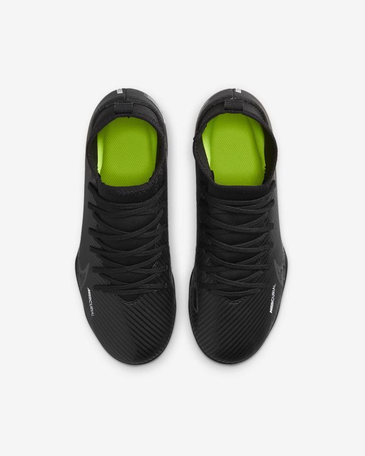 Botas de Futbol Nike Jr. Mercurial Superfly 9 Club FG/MG Kids Multi-Ground Niña Negras Blancas Gris Oscuro | BWPJE-8706