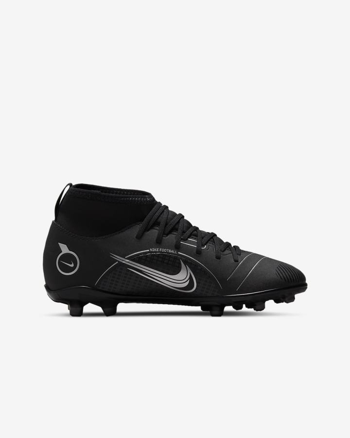 Botas de Futbol Nike Jr. Mercurial Superfly 8 Club MG Kids Multi-Ground Niño Negras Gris Metal Plateadas | FUWVQ-3154
