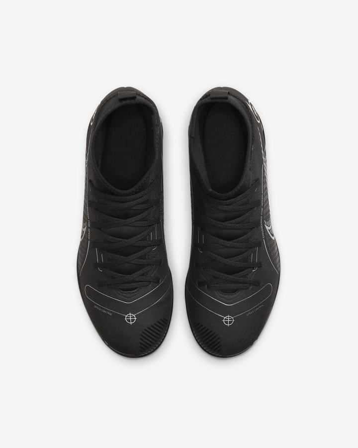 Botas de Futbol Nike Jr. Mercurial Superfly 8 Club MG Kids Multi-Ground Niño Negras Gris Metal Plateadas | FUWVQ-3154