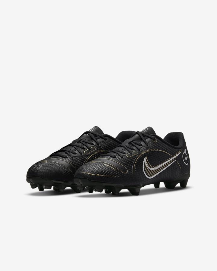 Botas de Futbol Nike Jr. Mercurial Vapor 14 Academy MG Kids Multi-Ground Niño Negras Metal Plateadas Gris Metal Doradas | CPUOV-9370