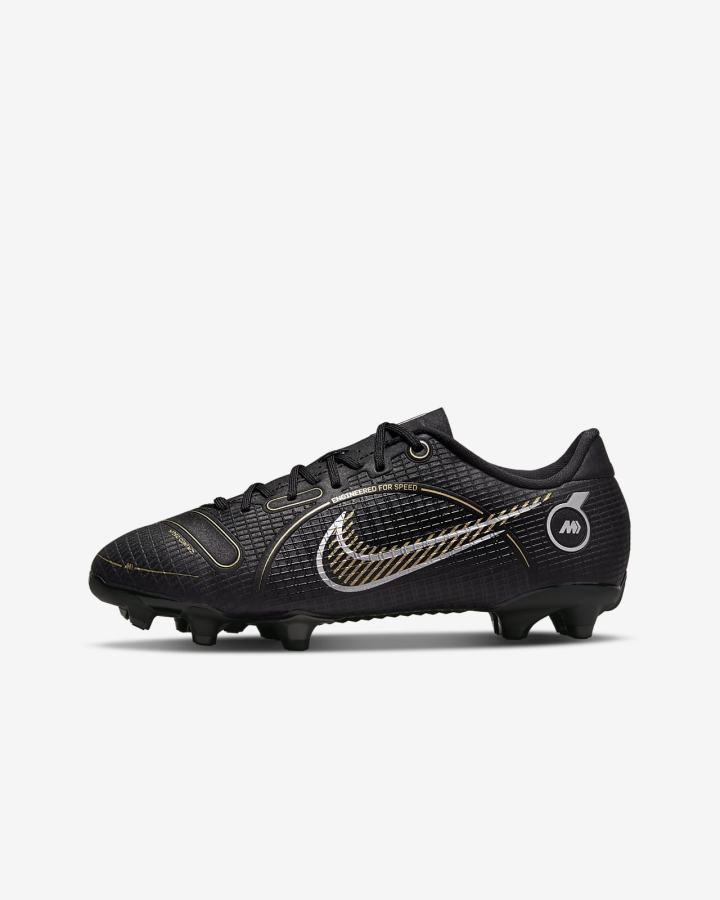 Botas de Futbol Nike Jr. Mercurial Vapor 14 Academy MG Kids Multi-Ground Niño Negras Metal Plateadas Gris Metal Doradas | CPUOV-9370