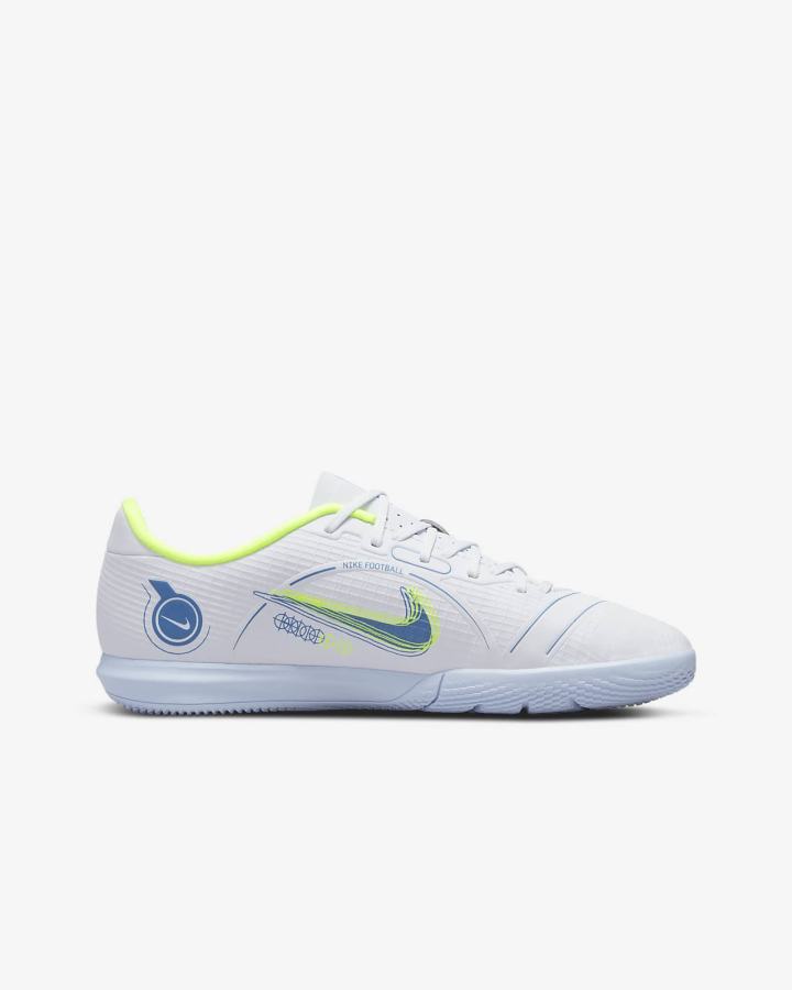 Botas de Futbol Nike Jr. Mercurial Vapor 14 Academy IC Kids Indoor/Court Niña Gris Azules Claro | IQWBM-6541