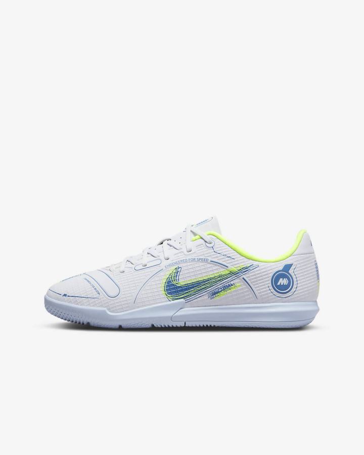 Botas de Futbol Nike Jr. Mercurial Vapor 14 Academy IC Kids Indoor/Court Niña Gris Azules Claro | IQWBM-6541