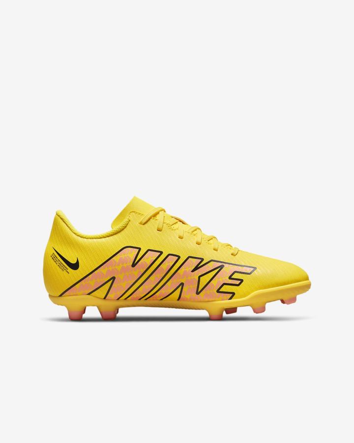Botas de Futbol Nike Jr. Mercurial Vapor 15 Club FG/MG Kids Multi-Ground Niña Amarillo | MUZYD-1490