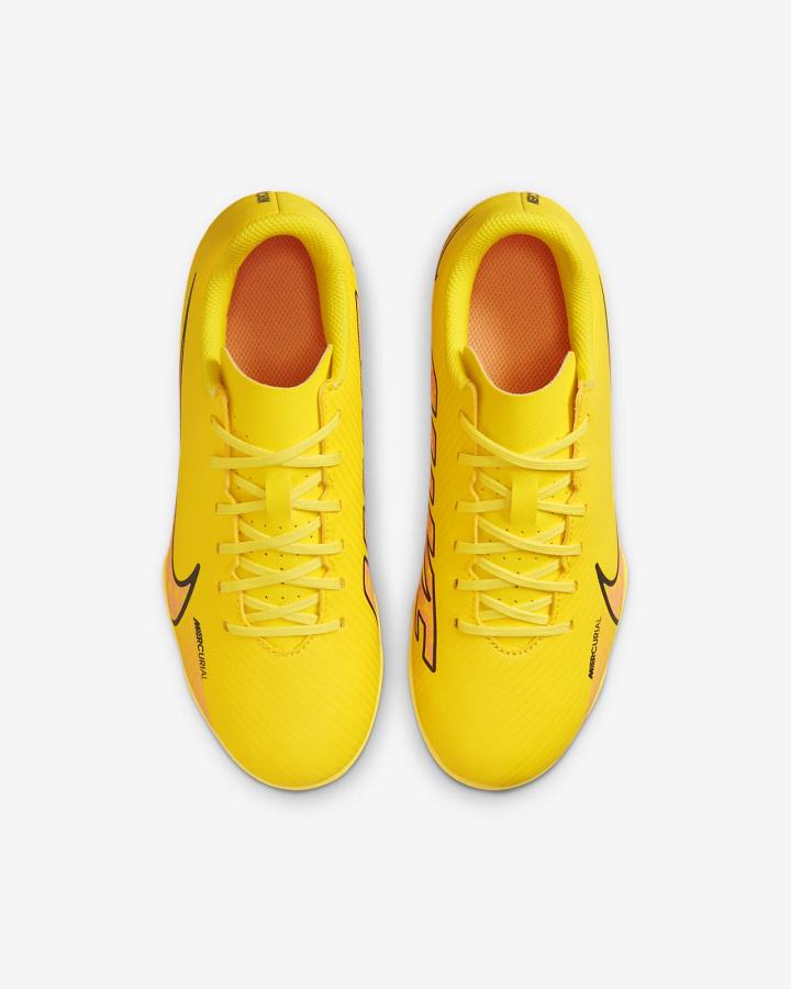 Botas de Futbol Nike Jr. Mercurial Vapor 15 Club FG/MG Kids Multi-Ground Niña Amarillo | MUZYD-1490
