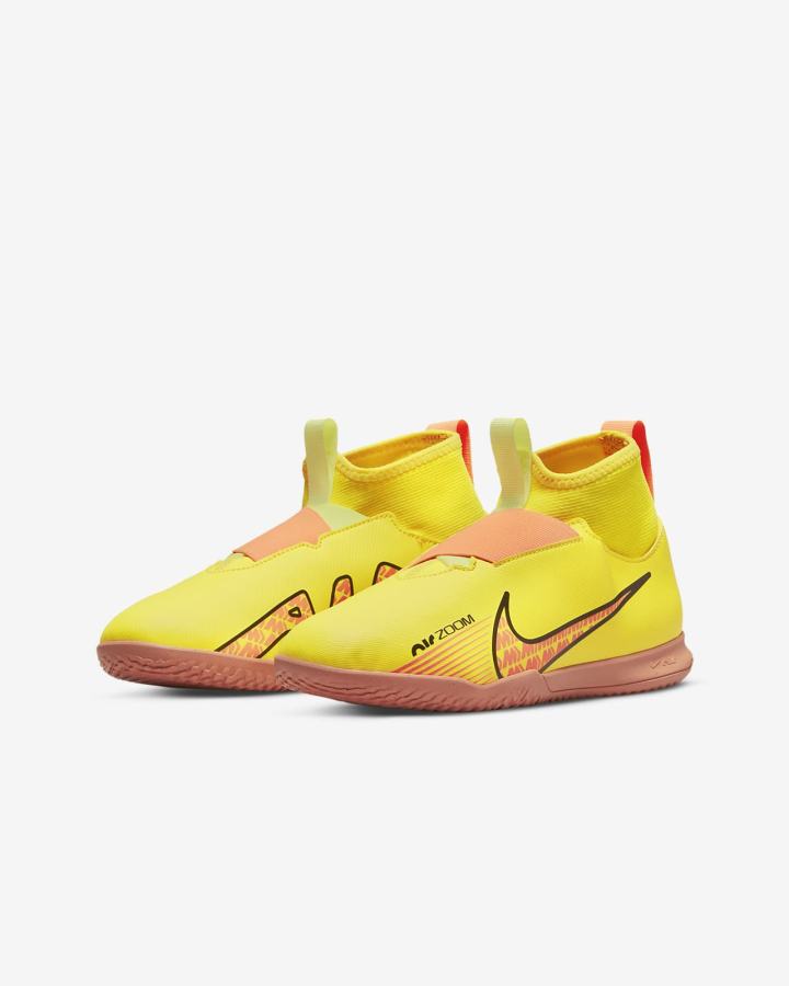 Botas de Futbol Nike Jr. Mercurial Zoom Superfly 9 Academy KM IC Kids Indoor/Court Niña Amarillo | HGCPS-6731
