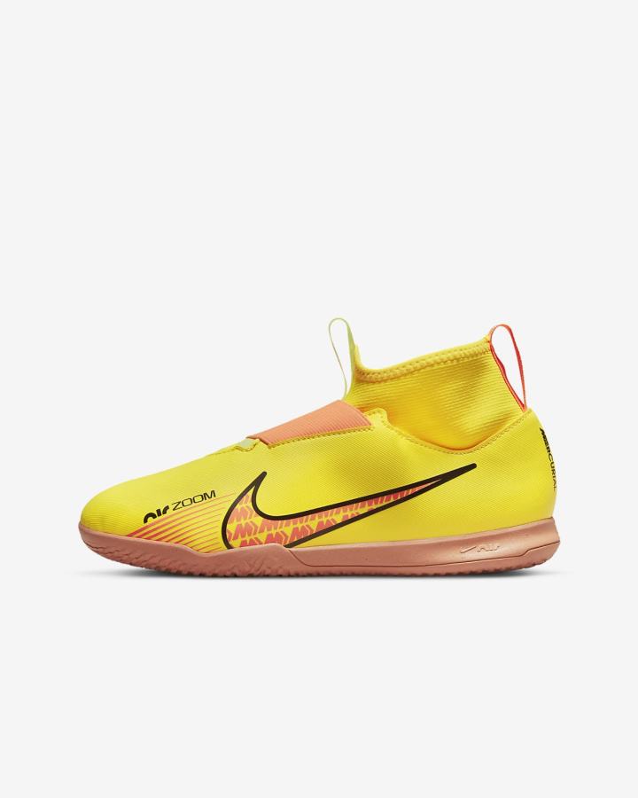 Botas de Futbol Nike Jr. Mercurial Zoom Superfly 9 Academy KM IC Kids Indoor/Court Niña Amarillo | HGCPS-6731