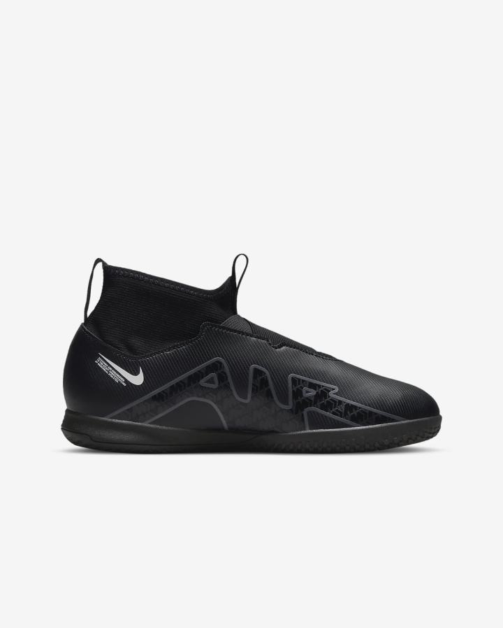 Botas de Futbol Nike Jr. Mercurial Zoom Superfly 9 Academy KM IC Kids Indoor/Court Niña Negras Blancas Gris Oscuro | SRCQN-7189