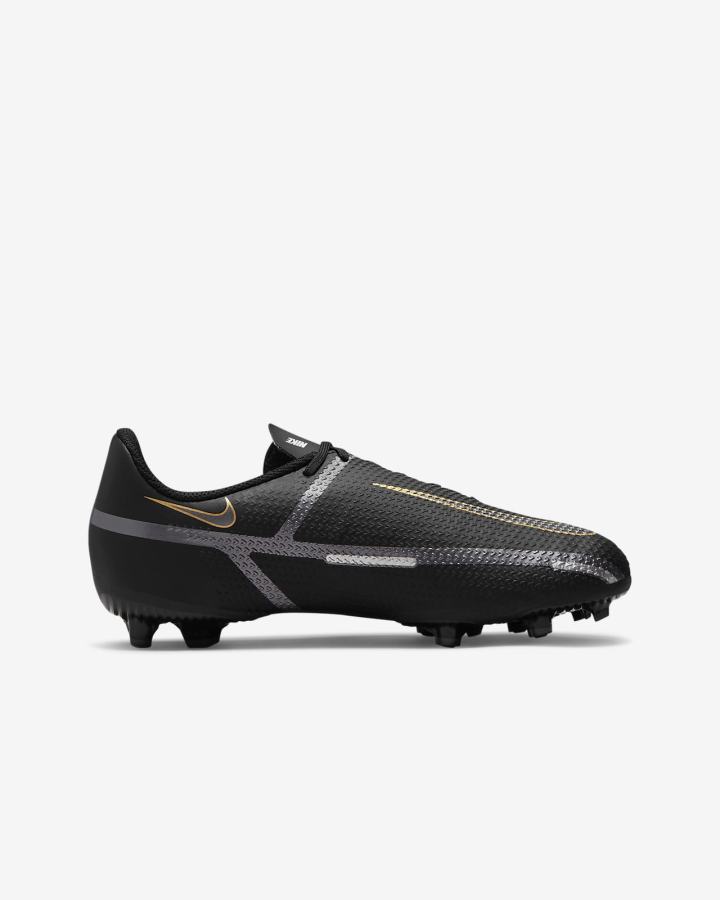 Botas de Futbol Nike Jr. Phantom GT2 Academy MG Kids Multi-Ground Niña Negras Metal Doradas Metal Gris Oscuro | DTNUW-1745