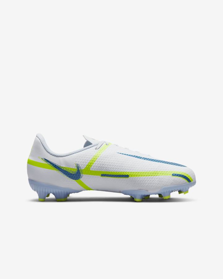 Botas de Futbol Nike Jr. Phantom GT2 Academy MG Kids Multi-Ground Niña Gris Azules Claro Azules Oscuro | HTMRZ-1764