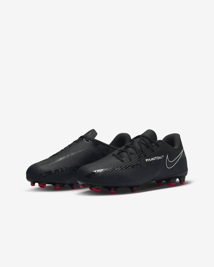 Botas de Futbol Nike Jr. Phantom GT2 Academy MG Kids Multi-Ground Niña Negras Blancas Rojas Claro Gris Oscuro | TBMKQ-0835