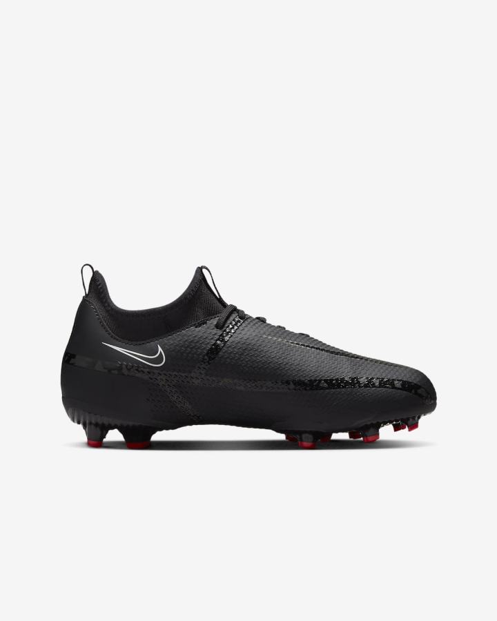 Botas de Futbol Nike Jr. Phantom GT2 Academy Dynamic Fit MG Kids Multi-Ground Niña Negras Blancas Rojas Claro Gris Oscuro | TZIHB-3846