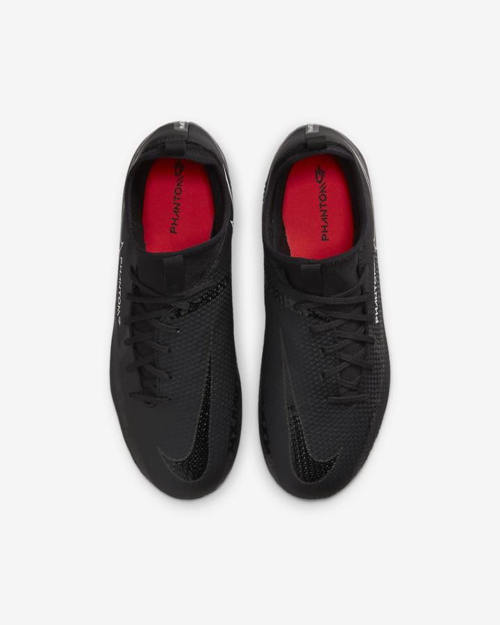 Botas de Futbol Nike Jr. Phantom GT2 Academy Dynamic Fit MG Kids Multi-Ground Niña Negras Blancas Rojas Claro Gris Oscuro | TZIHB-3846