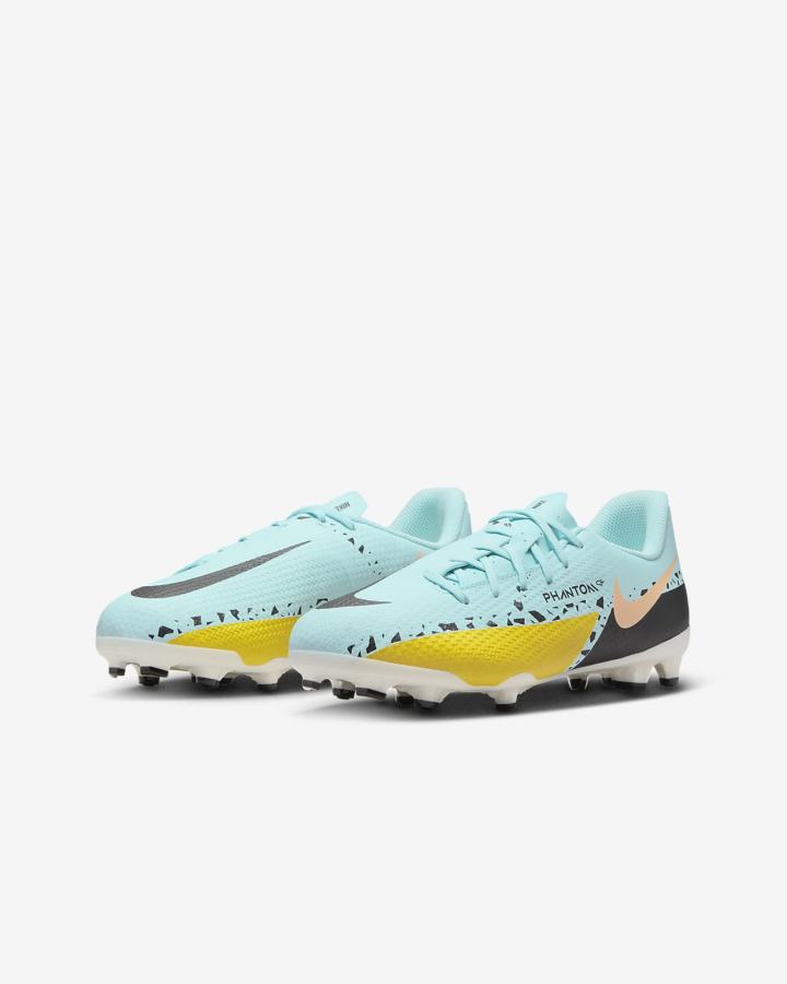 Botas de Futbol Nike Jr. Phantom GT2 Academy MG Kids Multi-Ground Niña Amarillo Negras | VKEOR-7932