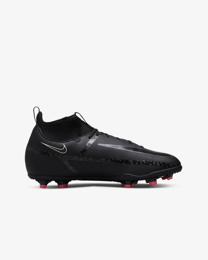 Botas de Futbol Nike Jr. Phantom GT2 Club Dynamic Fit MG Kids Multi-Ground Niña Negras Rojas Claro Blancas | BLDHV-1702