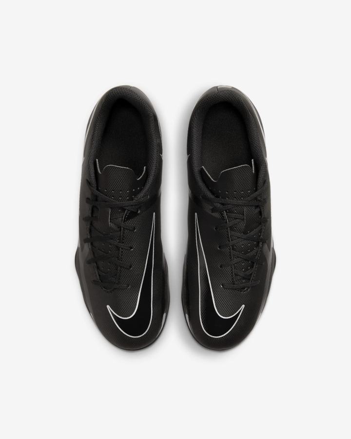 Botas de Futbol Nike Jr. Phantom GT2 Club MG Kids Multi-Ground Niño Negras Gris Oscuro Metal Plateadas | EUYCP-9136