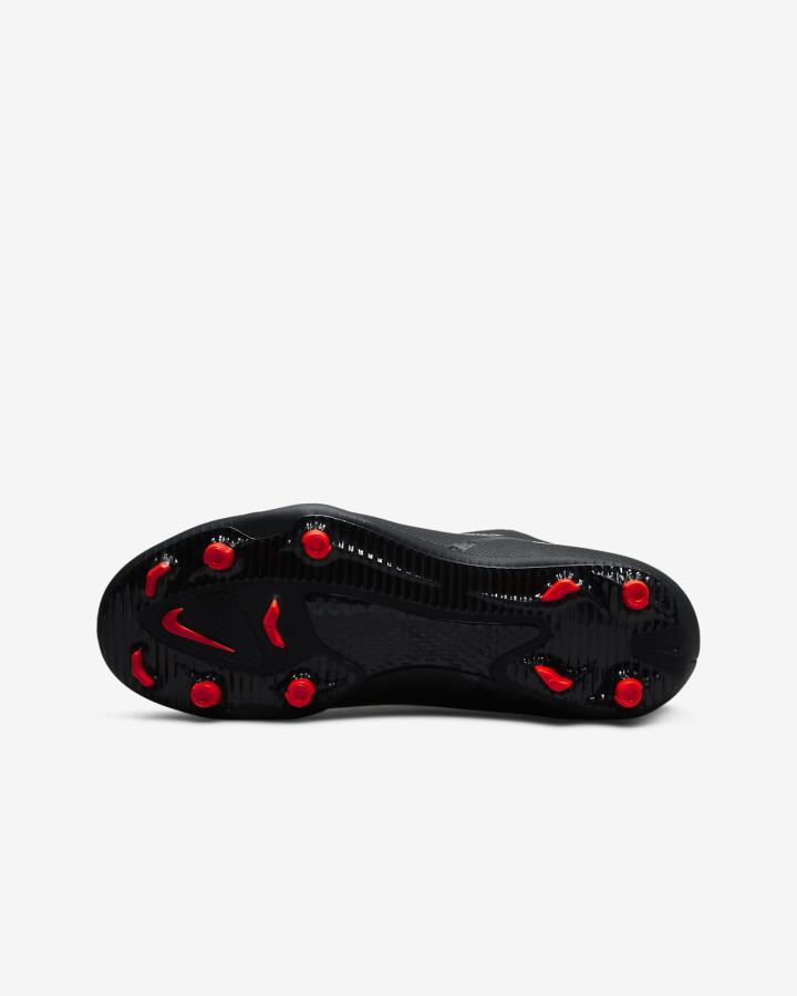 Botas de Futbol Nike Jr. Phantom GT2 Club MG Kids Multi-Ground Niño Negras Rojas Claro Blancas | SMOEX-0173