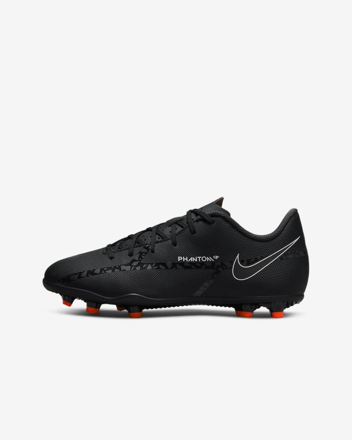 Botas de Futbol Nike Jr. Phantom GT2 Club MG Kids Multi-Ground Niño Negras Rojas Claro Blancas | SMOEX-0173
