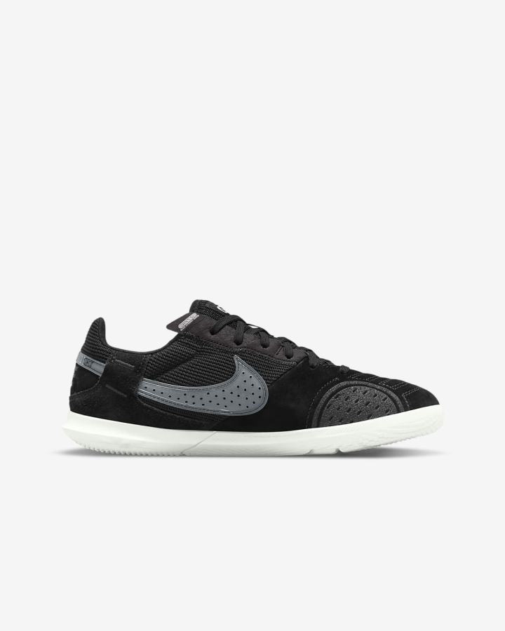 Botas de Futbol Nike Jr. Streetgato Kids Niño Negras Blancas | XAWNL-0587