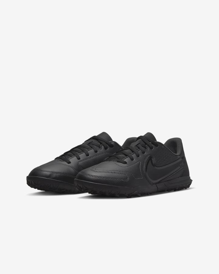Botas de Futbol Nike Jr. Tiempo Legend 9 Club TF Kids Turf Niña Negras Blancas Azules Claro Negras | FUCRL-9178