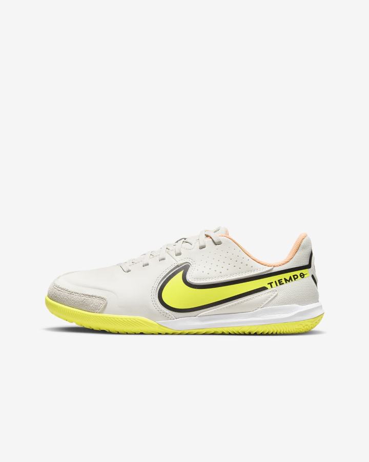 Botas de Futbol Nike Jr. Tiempo Legend 9 Academy IC Kids Indoor/Court Niña Amarillo | PBVOI-3167