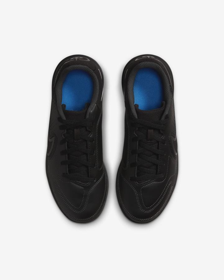 Botas de Futbol Nike Jr. Tiempo Legend 9 Club IC Kids Indoor/Court Niño Negras Blancas Azules Claro Negras | QFIVA-1385