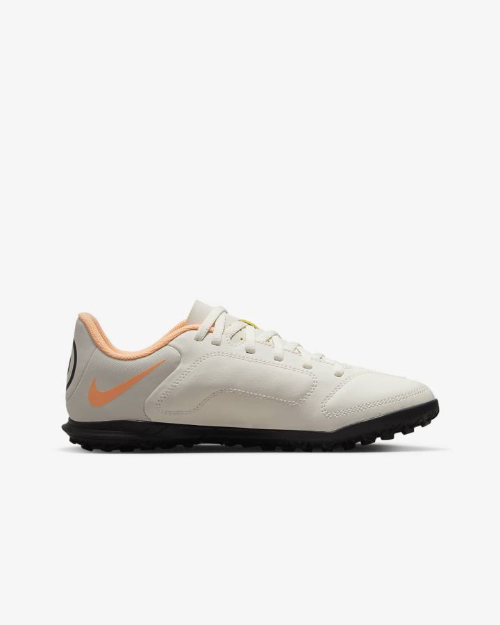 Botas de Futbol Nike Jr. Tiempo Legend 9 Club TF Kids Turf Niña Amarillo | WQGEP-2815