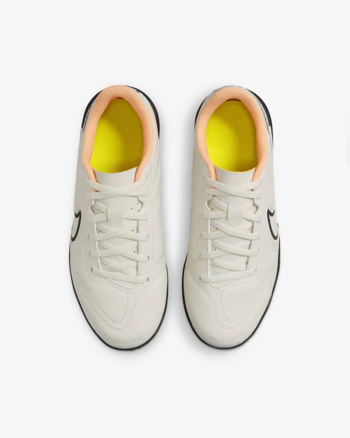 Botas de Futbol Nike Jr. Tiempo Legend 9 Club TF Kids Turf Niña Amarillo | WQGEP-2815